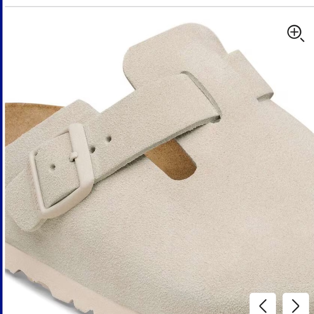 BIRKENSTOCK Boston Suede Leather 
Color: Oyster size UK 37 US 6-6.5 - Picture 4 of 16